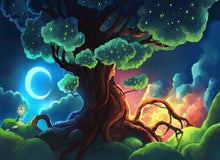 Charger l'image dans la galerie, peinture par numéros | Arbre lumineux | arbres intermédiaire paysages | FiguredArt