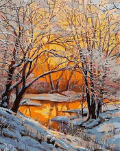 Charger l'image dans la galerie, peinture par numéros | Arbres en Hiver | complexe paysages | FiguredArt