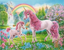 Charger l'image dans la galerie, peinture par numéros | Au pays des Licornes | animaux complexe enfants licornes | FiguredArt