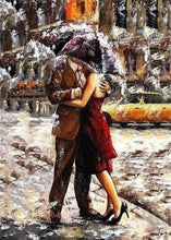 Charger l'image dans la galerie, peinture par numéros | Baiser sous la Pluie | complexe romantique | FiguredArt