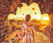 Charger l'image dans la galerie, peinture par numéros | Balade Romantique Egypte | intermédiaire paysages romantique | FiguredArt