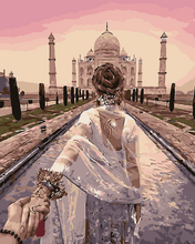 Charger l'image dans la galerie, peinture par numéros | Balade Romantique Taj Mahal | envies d’ailleurs, france, intermédiaire, paysages, romantique | FiguredArt