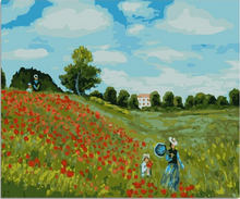 Charger l'image dans la galerie, peinture par numéros | Ballade dans les Champs | Intermédiaire, paysages, reproduction | FiguredArt