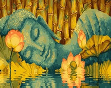 Charger l'image dans la galerie, peinture par numéros | Bouddha dormant | facile fleurs portrait religion | FiguredArt