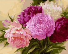 Charger l'image dans la galerie, peinture par numéros | Camélios aux trois Teintes | fleurs intermédiaire | FiguredArt