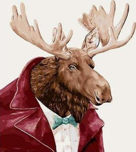 Charger l'image dans la galerie, peinture par numéros | Cerf Gentilhomme | animaux facile rennes et biches | FiguredArt