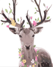 Charger l'image dans la galerie, peinture par numéros | Cerf romantique | animaux facile rennes et biches | FiguredArt