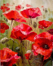 Charger l'image dans la galerie, peinture par numéros | Champ de Coquelicots | complexe fleurs | FiguredArt