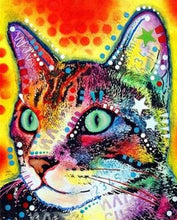 Charger l'image dans la galerie, peinture par numéros | Chat étoilé | animaux chats complexe Pop Art | FiguredArt