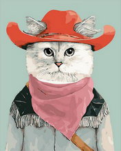 Charger l'image dans la galerie, peinture par numéros | Chat habille | animaux, chats, Facile | FiguredArt