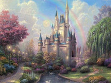Charger l'image dans la galerie, peinture par numéros | Château et Arc en Ciel | complexe paysages | FiguredArt