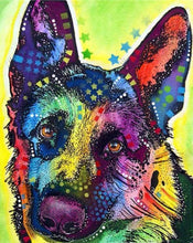 Charger l'image dans la galerie, peinture par numéros | Chien étoilé 2 | animaux chiens complexe Pop Art | FiguredArt