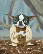 Charger l'image dans la galerie, peinture par numéros | Chien Yoda | animaux chiens facile films star wars | FiguredArt