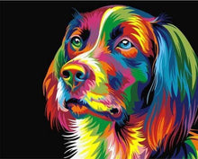 Charger l'image dans la galerie, peinture par numéros | Chien Pop Art | animaux chiens facile Pop Art | FiguredArt