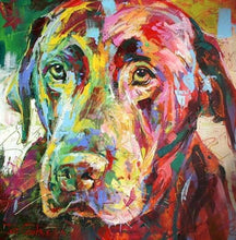 Charger l'image dans la galerie, peinture par numéros | Chien triste | animaux chiens complexe Pop Art | FiguredArt