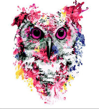 Charger l'image dans la galerie, peinture par numéros | Chouette rose moderne | animaux, chouettes et hiboux, france, Intermédiaire | FiguredArt