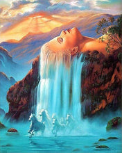 Charger l'image dans la galerie, peinture par numéros | Chute dEau Chevelure | complexe paysages | FiguredArt
