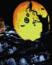 Charger l'image dans la galerie, peinture par numéros | Cimetière et Citrouille | halloween, Intermédiaire | FiguredArt