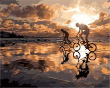 Charger l'image dans la galerie, peinture par numéros | Coucher de soleil à Vélo | intermédiaire paysages | FiguredArt
