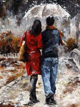 Charger l'image dans la galerie, peinture par numéros | Couple et Parapluie | complexe romantique | FiguredArt