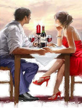Charger l'image dans la galerie, peinture par numéros | Dîner Romantique | intermédiaire nouveautés romantique | FiguredArt