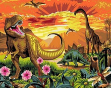 Charger l'image dans la galerie, peinture par numéros | Dinosaures de Jurassic Park | animaux intermédiaire | FiguredArt