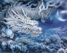 Charger l'image dans la galerie, peinture par numéros | Dragon de glace | animaux complexe dragons | FiguredArt
