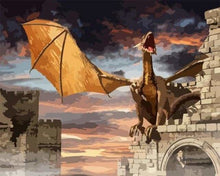 Charger l'image dans la galerie, peinture par numéros | Dragon et Donjon | animaux dragons intermédiaire | FiguredArt