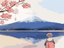 Charger l'image dans la galerie, peinture par numéros | En regardant le Mont Fuji | facile fleurs paysages | FiguredArt