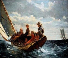 Charger l'image dans la galerie, peinture par numéros | Enfants sur un Voilier | bateaux complexe | FiguredArt
