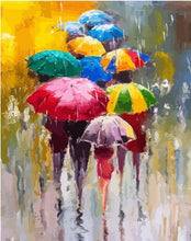 Charger l'image dans la galerie, peinture par numéros | Farandoles de parapluies 2 | Intermédiaire, paysages | FiguredArt