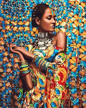 Charger l'image dans la galerie, peinture par numéros | Femme en Habits traditionnels | complexe envies dailleurs | FiguredArt