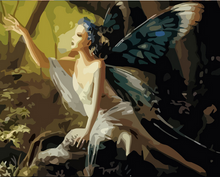 Charger l'image dans la galerie, peinture par numéros | Femme Papillon | animaux, Facile, papillons, portrait | FiguredArt