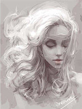 Charger l'image dans la galerie, peinture par numéros | Femme réveuse | facile romantique | FiguredArt