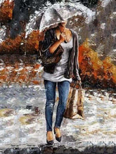 Charger l'image dans la galerie, peinture par numéros | Femme sous la Pluie | complexe romantique | FiguredArt