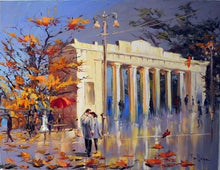 Charger l'image dans la galerie, peinture par numéros | Feuilles dAutomne et Couples | intermédiaire romantique ville | FiguredArt