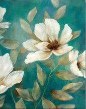 Charger l'image dans la galerie, peinture par numéros | Fleurs blanches abstraites | complexe fleurs | FiguredArt