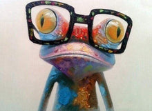 Charger l'image dans la galerie, peinture par numéros | Grenouille et Lunettes | animaux facile grenouilles | FiguredArt