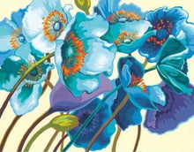 Charger l'image dans la galerie, peinture par numéros | Jolies Fleurs bleues | facile fleurs | FiguredArt