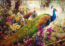 Charger l'image dans la galerie, peinture par numéros | Jolis Paons | animaux complexe paons | FiguredArt