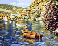 Charger l'image dans la galerie, peinture par numéros | Lac en Eté | bateaux intermédiaire paysages | FiguredArt