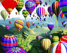 Charger l'image dans la galerie, peinture par numéros | Lâcher de Montgolfières | facile paysages | FiguredArt