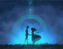 Charger l'image dans la galerie, peinture par numéros | L’amour dans la pénombre | Facile, romantique | FiguredArt