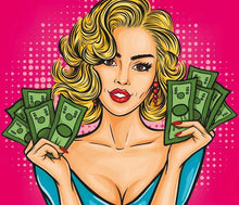 Charger l'image dans la galerie, peinture par numéros | L’argent est sexy | Facile, portrait | FiguredArt