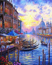 Charger l'image dans la galerie, peinture par numéros | Le Grand Canal de Venise | complexe paysages ville | FiguredArt