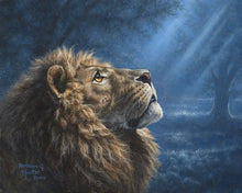 Charger l'image dans la galerie, Peinture par numéros Lion dans la pénombre | Figured'Art intermédiaire animaux lions nouveautés