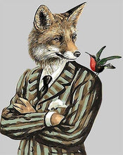 Charger l'image dans la galerie, peinture par numéros | Loup Dandy | animaux intermédiaire renards | FiguredArt