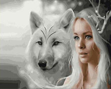 Charger l'image dans la galerie, peinture par numéros | Louve et Beauté | animaux intermédiaire loups | FiguredArt