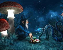 Charger l'image dans la galerie, peinture par numéros | Lutin et Dragon | animaux complexe dragons enfants films | FiguredArt