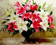 Charger l'image dans la galerie, peinture par numéros | Lys roses et blancs | facile fleurs | FiguredArt